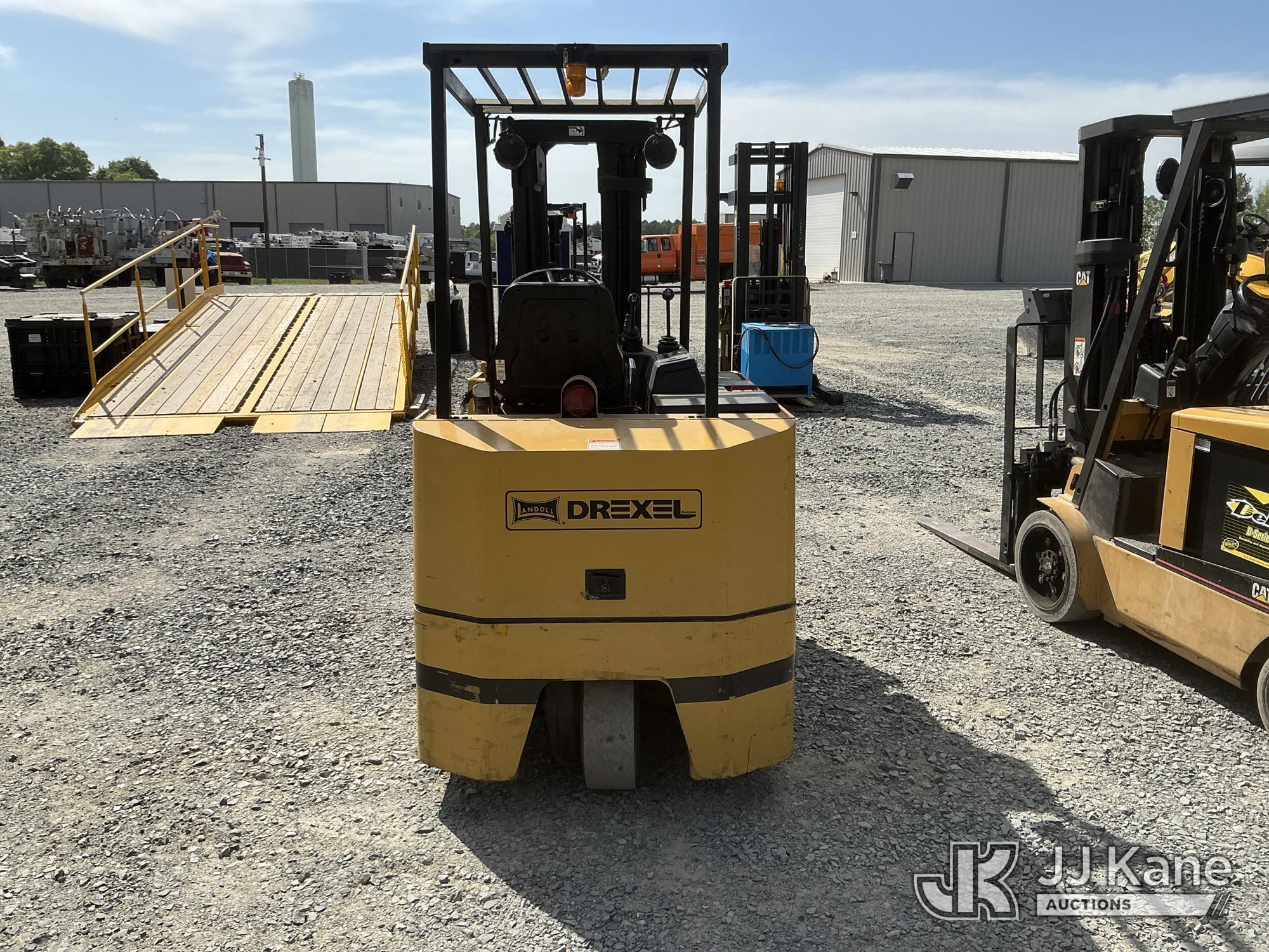 (China Grove, NC) 1995 Drexel SLT30, 3,000# Solid Tired Forklift Duke Unit) (Moves & Operates) (Hour