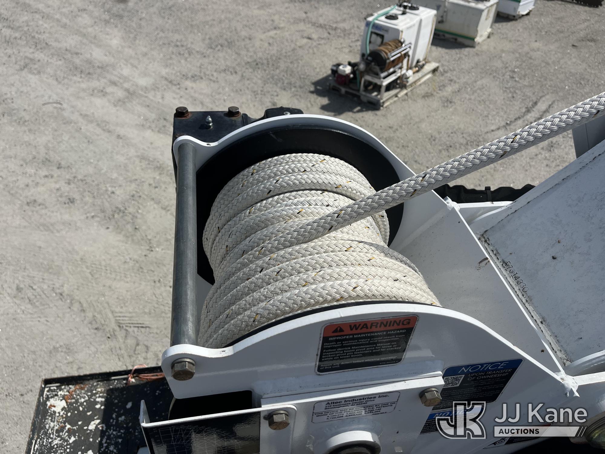 (Chester, VA) Altec DC47-TR, Digger Derrick rear mounted on 2020 Freightliner M2 Utility Truck Runs,