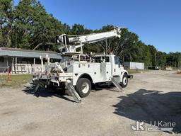 (Tampa, FL) Altec DM47-TR, Digger Derrick rear mounted on 2017 International 4300 Utility Truck Runs
