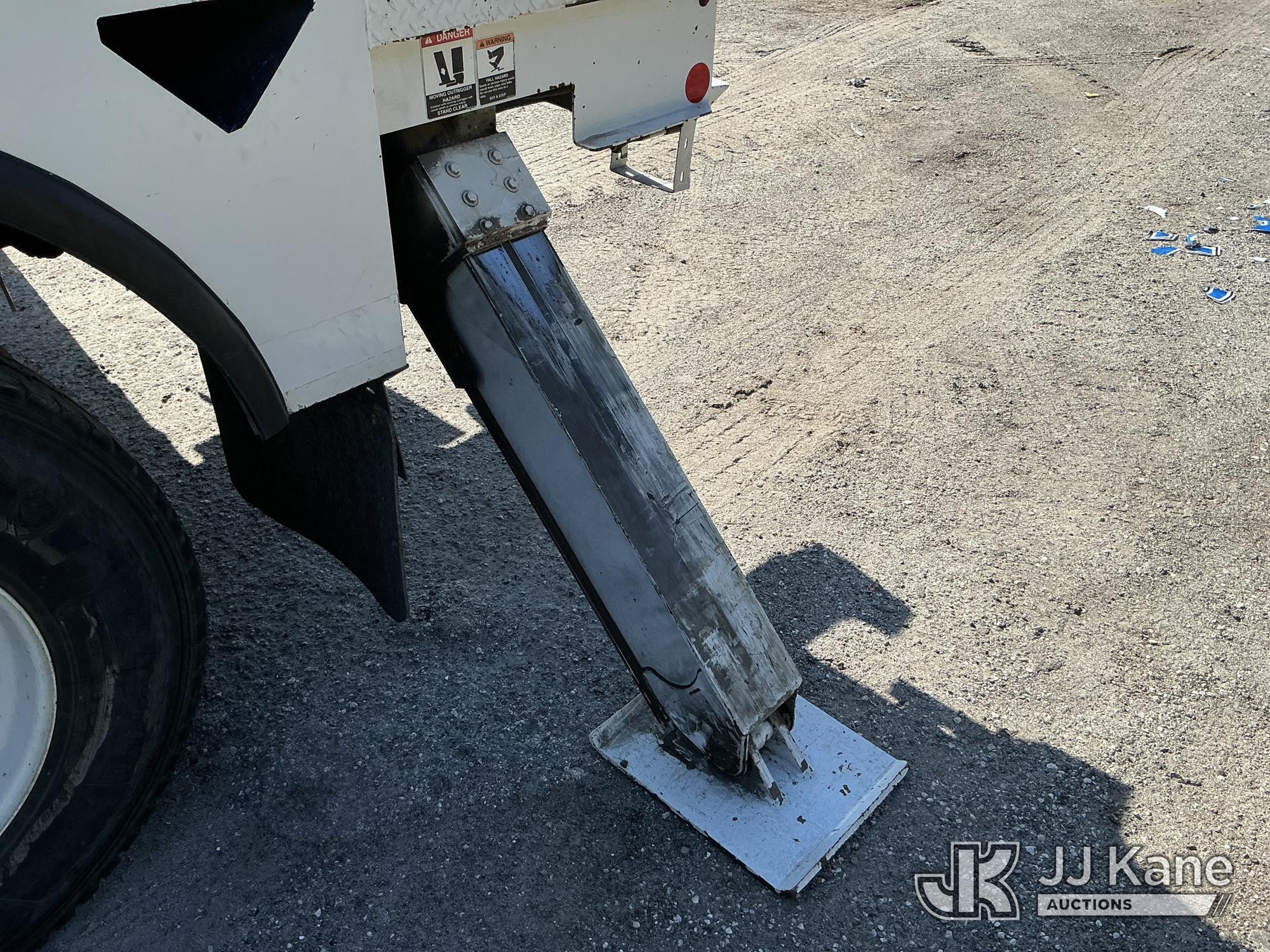 (Tampa, FL) Altec DM47-TR, Digger Derrick rear mounted on 2017 International 4300 Utility Truck Runs