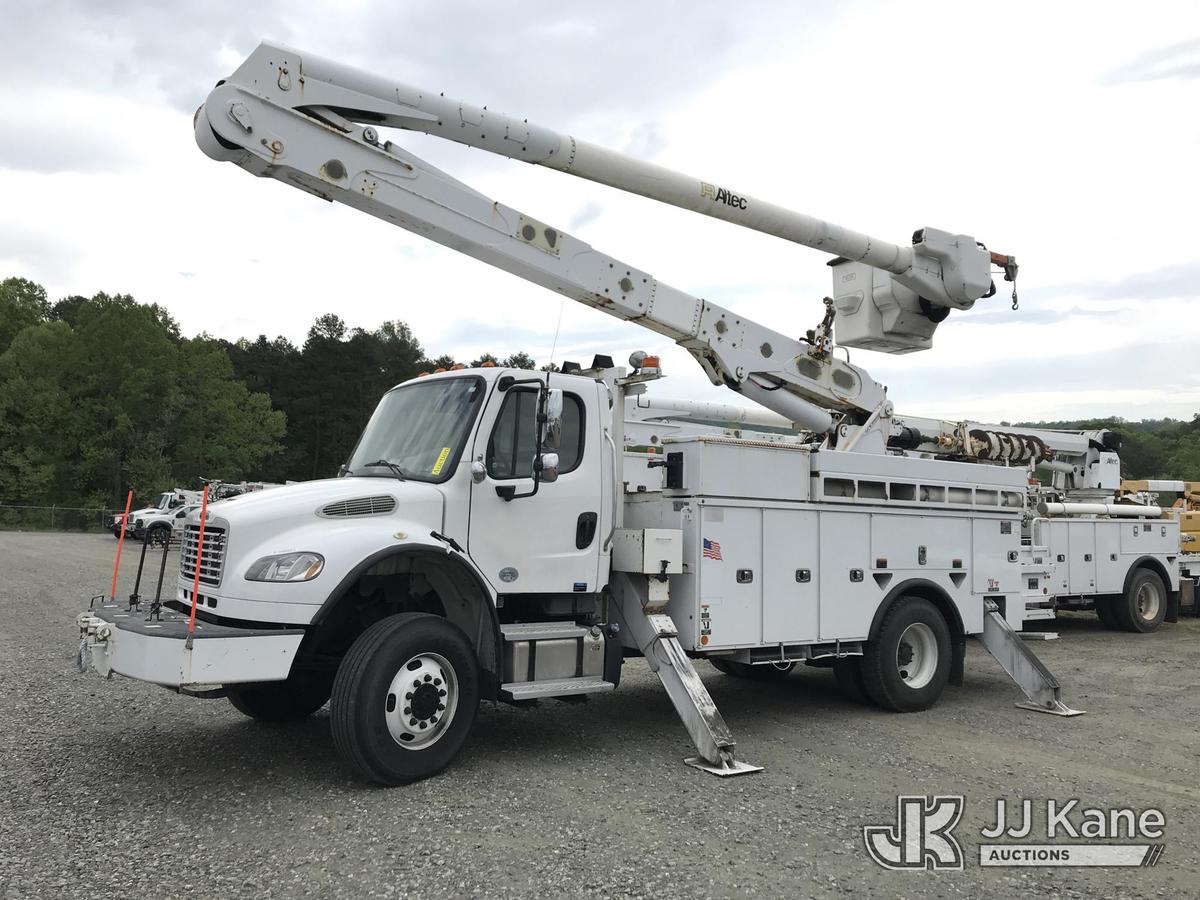 (Mount Airy, NC) Altec AA55E-MH, Material Handling Bucket Truck rear mounted on 2019 Freightliner M2