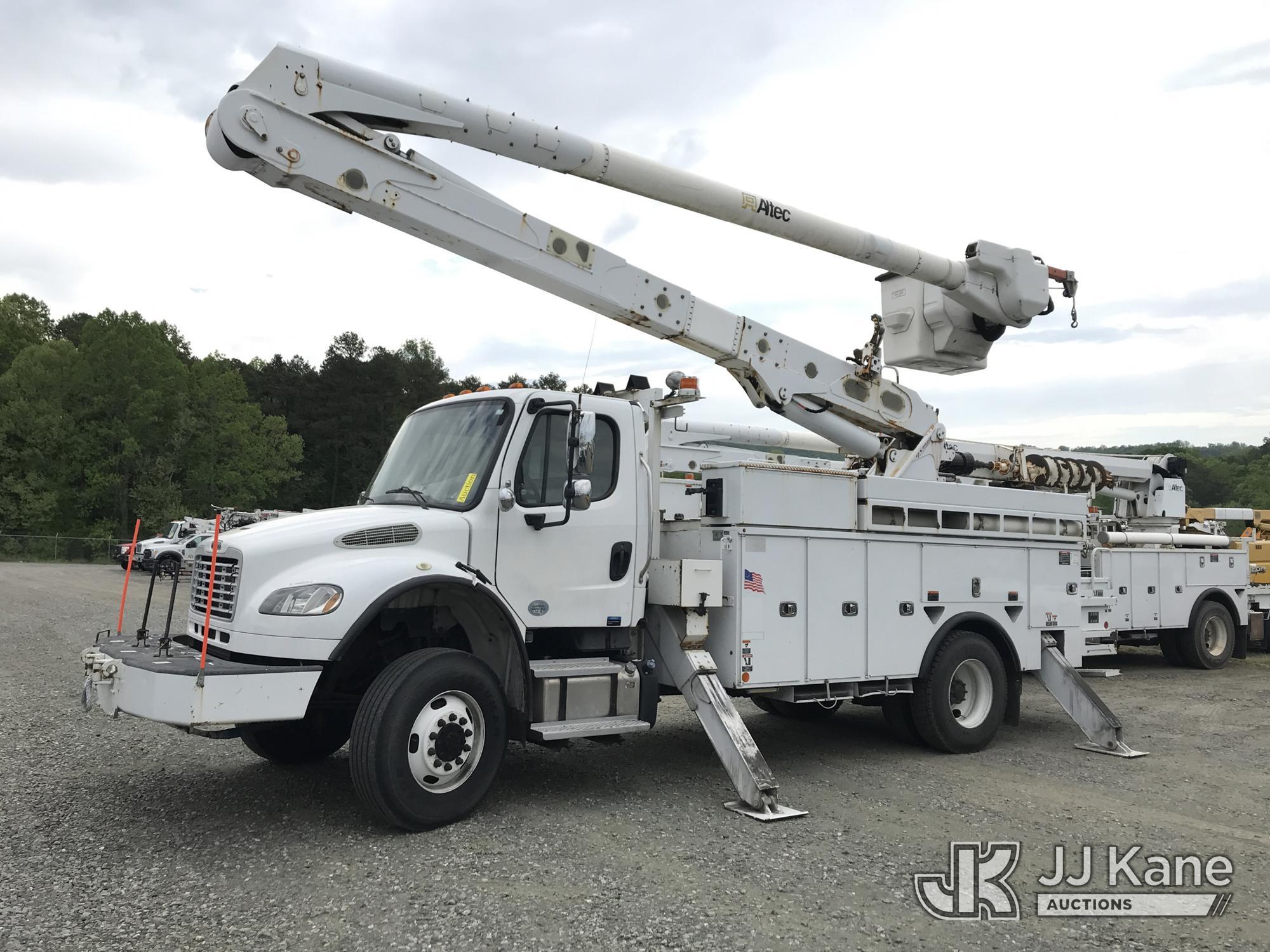 (Mount Airy, NC) Altec AA55E-MH, Material Handling Bucket Truck rear mounted on 2019 Freightliner M2