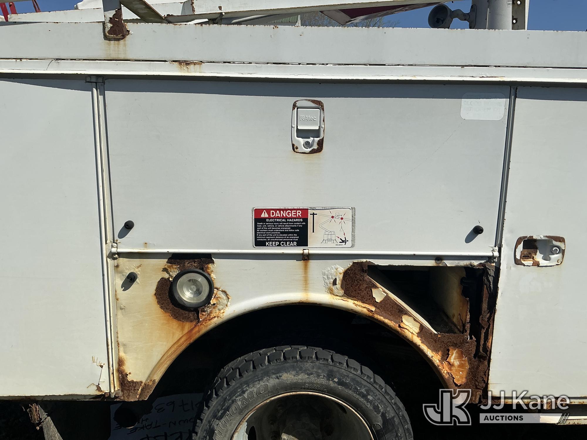 (Marion, NC) Altec AT37G, Articulating & Telescopic Bucket Truck mounted behind cab on 2008 RAM 5500
