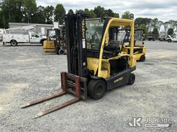 (China Grove, NC) Hyster J70XN-34, 6,850# Solid Tired Forklift Duke Unit) (Not Running, Conditions U