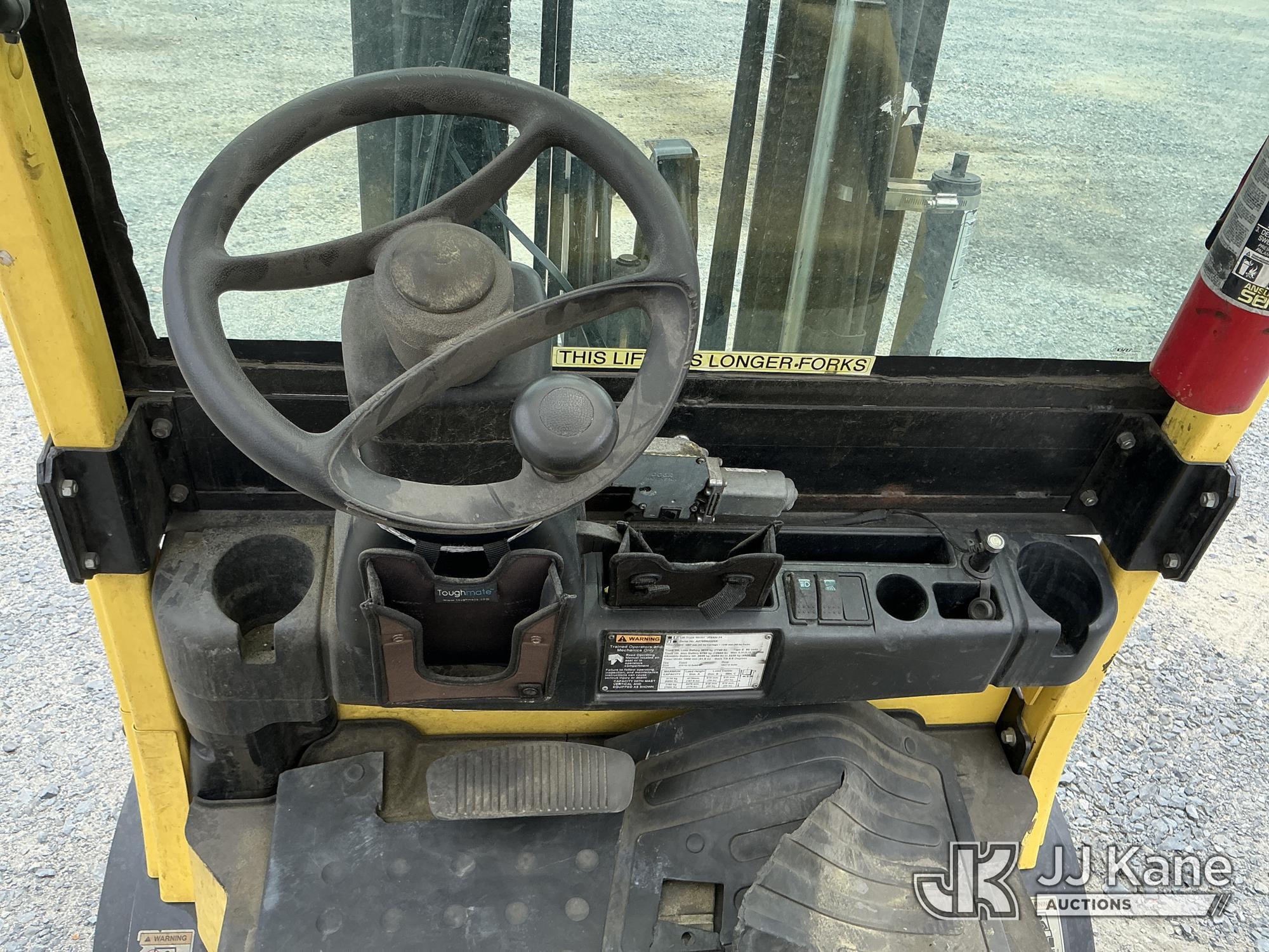 (China Grove, NC) Hyster J70XN-34, 6,850# Solid Tired Forklift Duke Unit) (Not Running, Conditions U