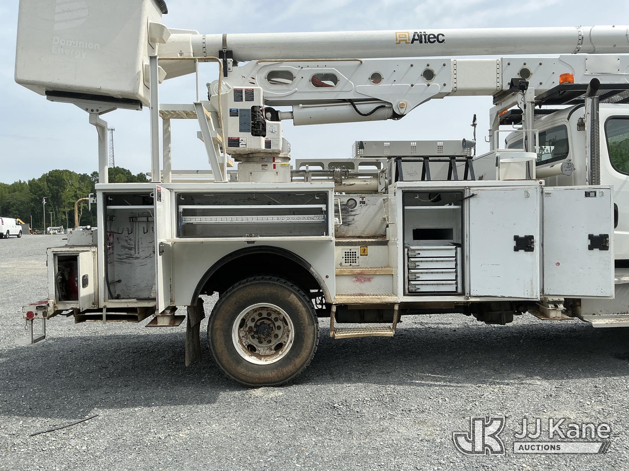 (China Grove, NC) Altec AA55-MH, Articulating Material Handling Bucket Truck rear mounted on 2015 Fr