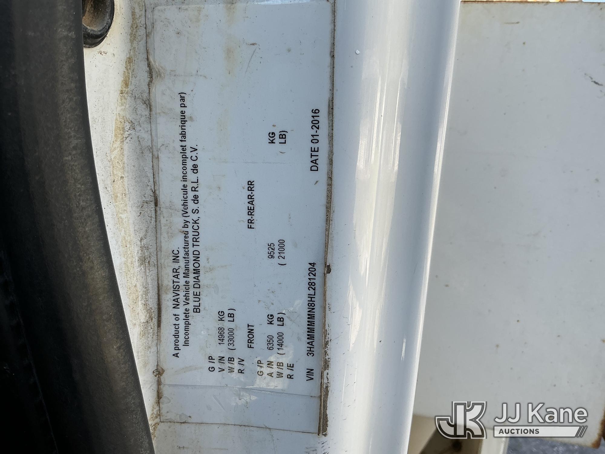 (Tampa, FL) Altec DM47-TR, Digger Derrick rear mounted on 2017 International 4300 Utility Truck Runs