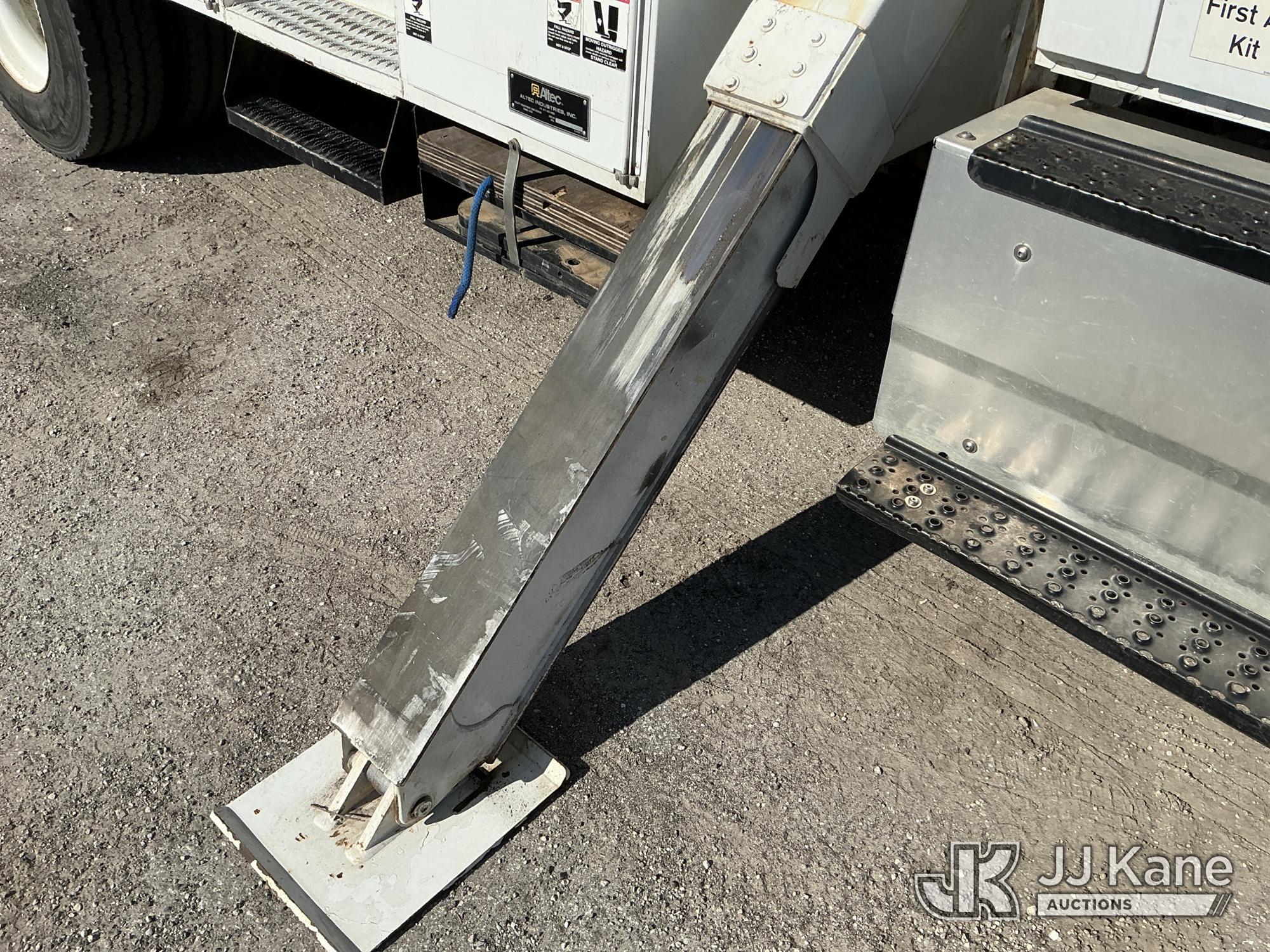 (Tampa, FL) Altec DM47-TR, Digger Derrick rear mounted on 2017 International 4300 Utility Truck Runs