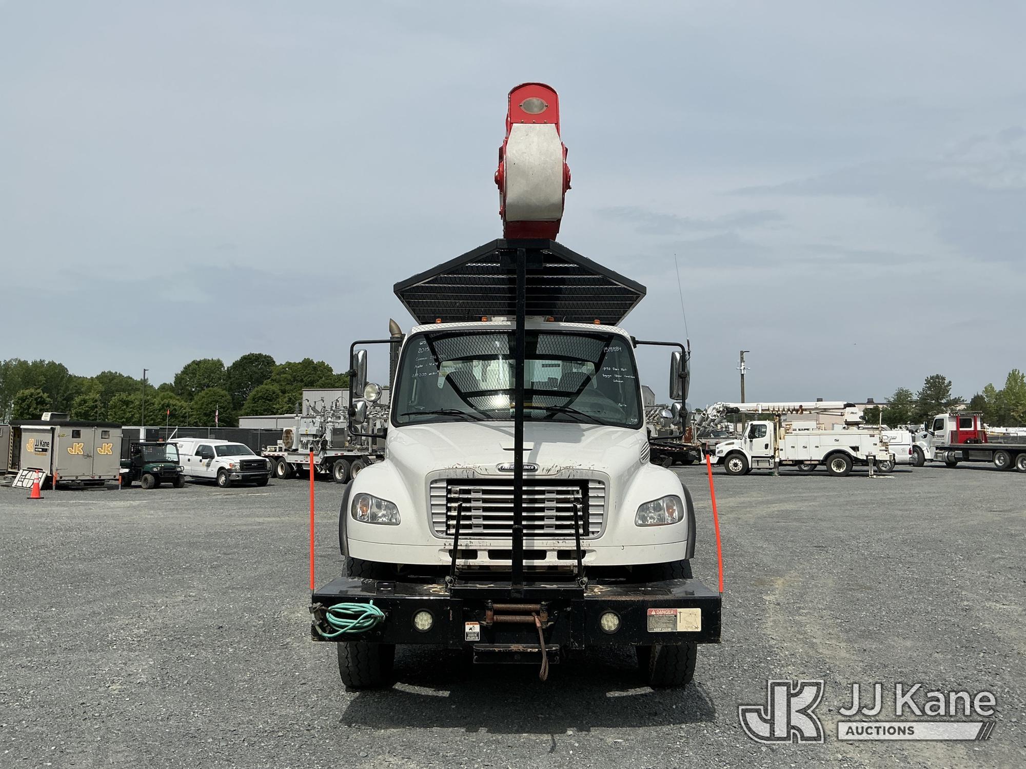 (China Grove, NC) Altec AA55-MH, Articulating Material Handling Bucket Truck rear mounted on 2015 Fr
