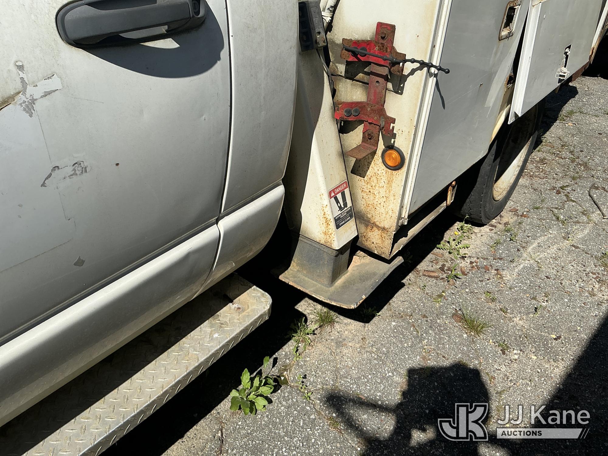 (Marion, NC) Altec AT37G, Articulating & Telescopic Bucket Truck mounted behind cab on 2010 Dodge Ra