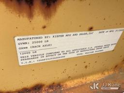 (Verona, KY) 2000 Kiefer-Built T/A Tagalong Equipment Trailer Rust Damage
