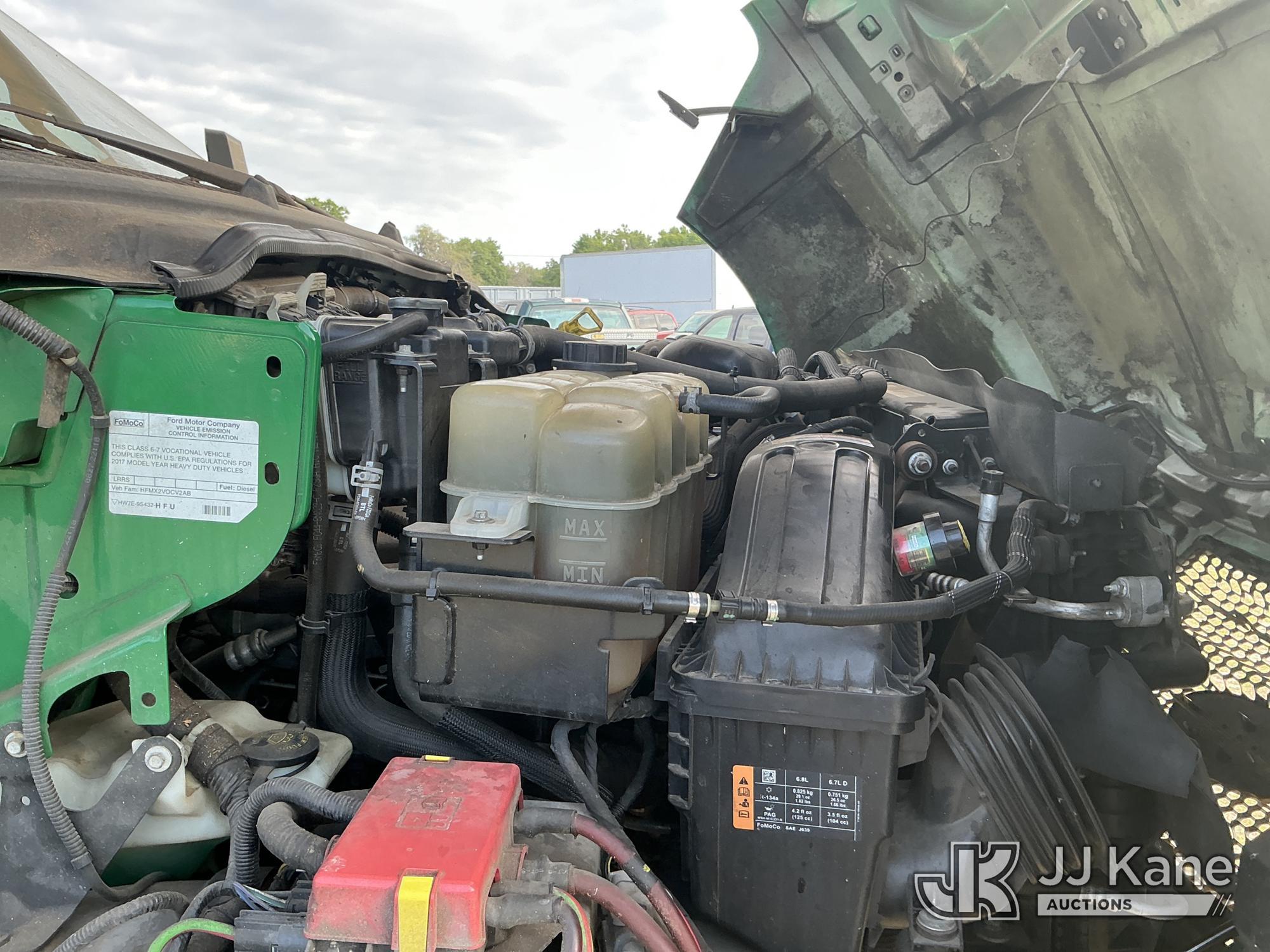 (Tampa, FL) Altec LR7-58, Over-Center Bucket Truck mounted behind cab on 2017 Ford F750 Chipper Dump