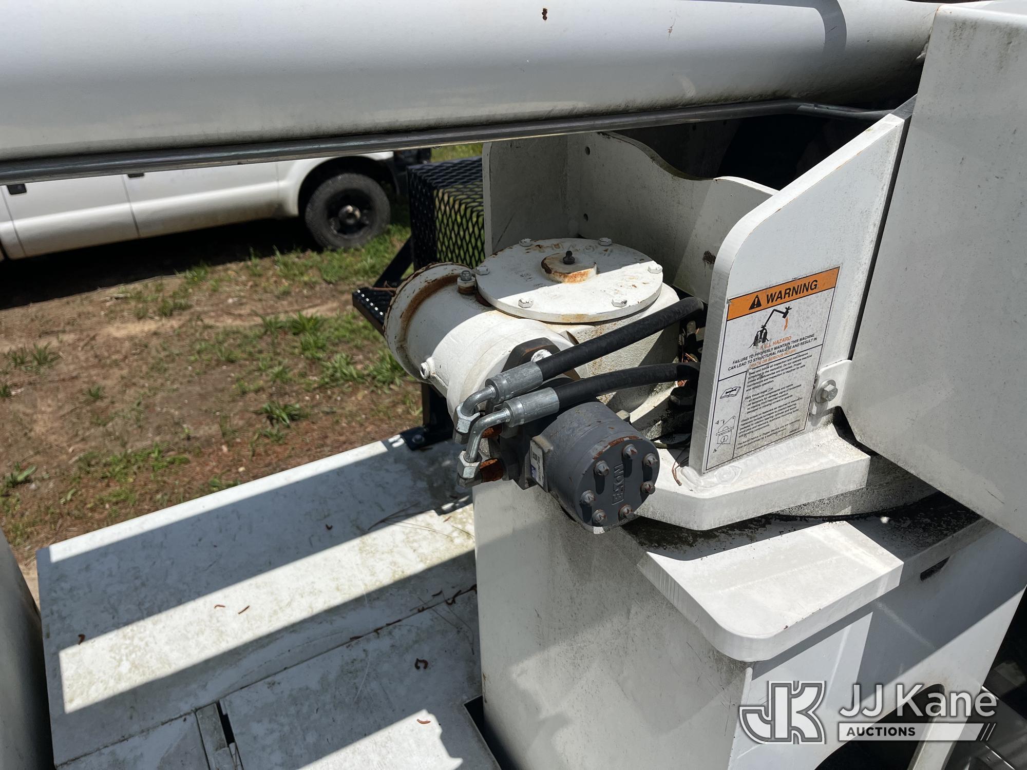 (Wakefield, VA) HiRanger XT55, Over-Center Bucket Truck mounted behind cab on 2013 Ford F750 Chipper