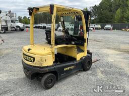 (China Grove, NC) Hyster J70XN-34, 6,850# Solid Tired Forklift Duke Unit) (Not Running, Conditions U