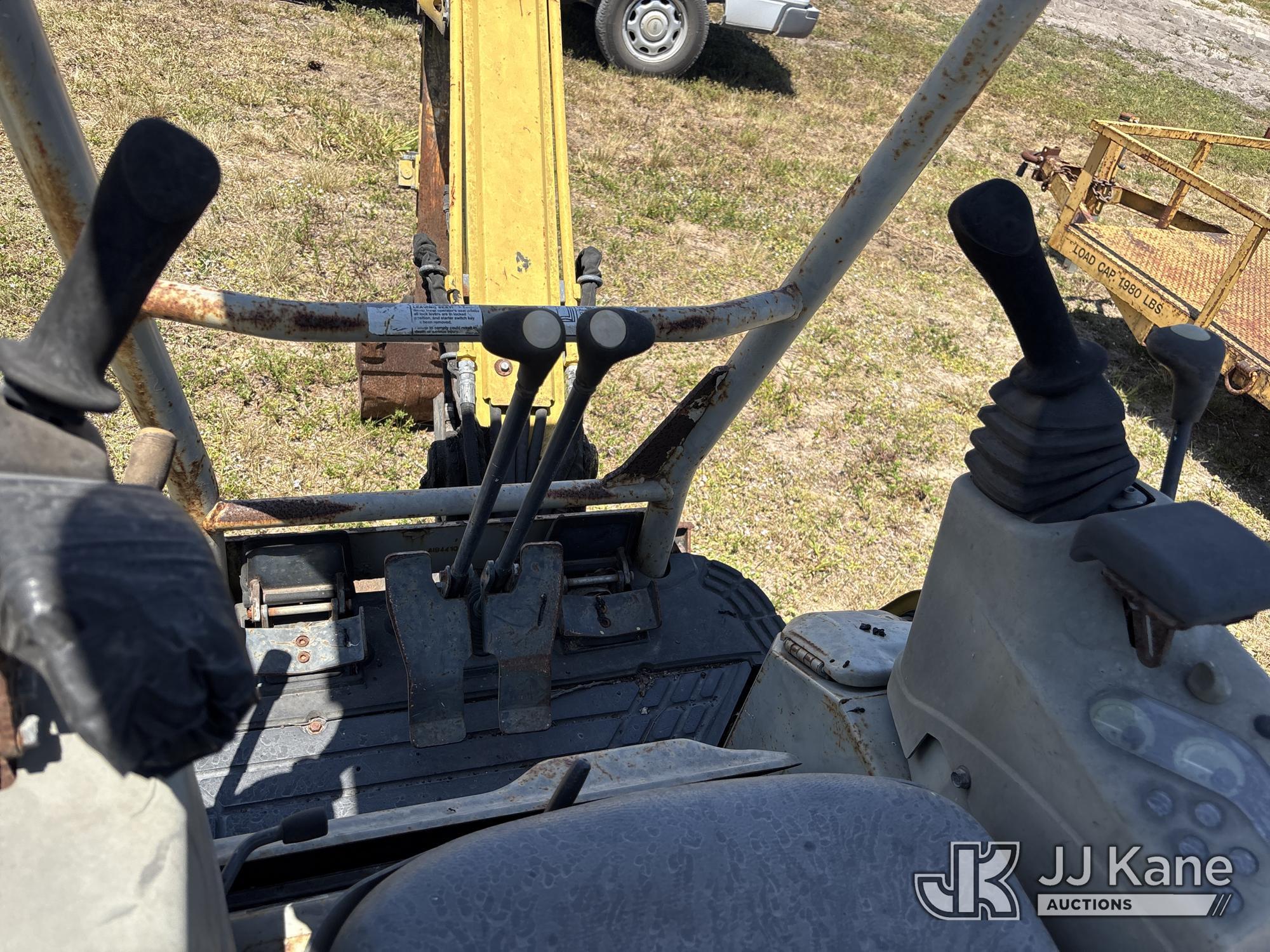 (Westlake, FL) 2014 Yanmar VI017 Mini Hydraulic Excavator Not Running, Condition Unknown) (Body & Pa
