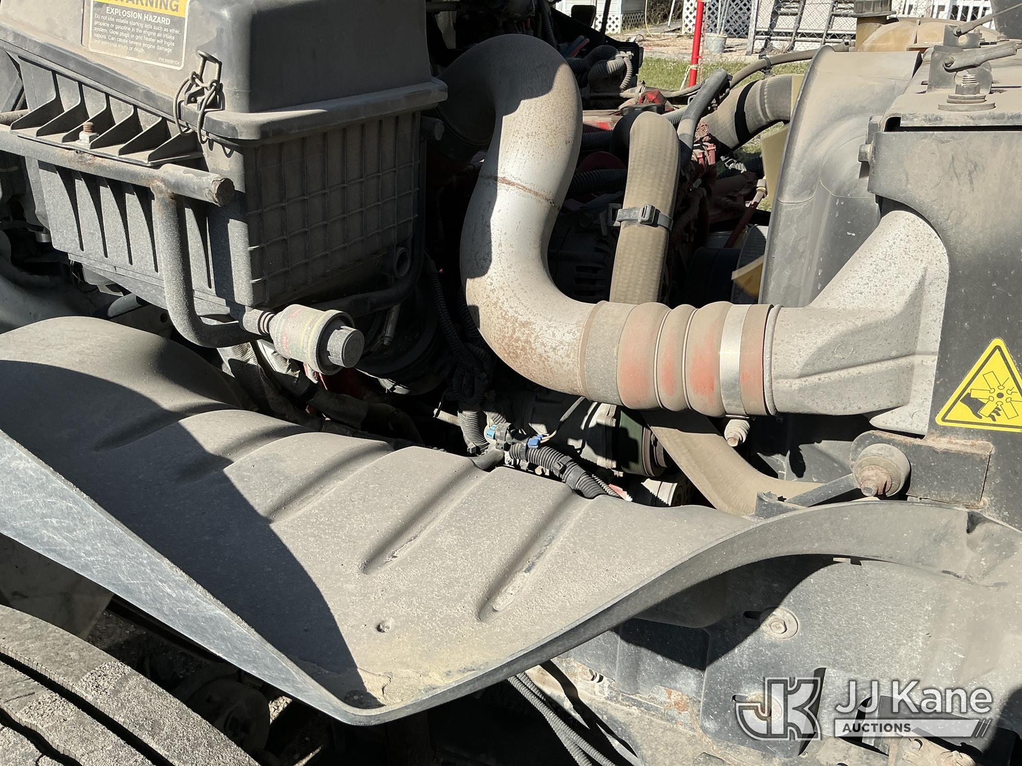 (Tampa, FL) Altec DM47-TR, Digger Derrick rear mounted on 2017 International 4300 Utility Truck Runs