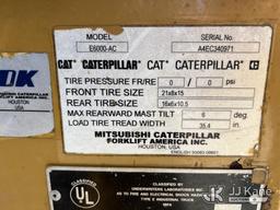 (Villa Rica, GA) CAT E6000-AC 5,650# Solid Tired Forklift, (GA Power Unit) Not Operating, Condition