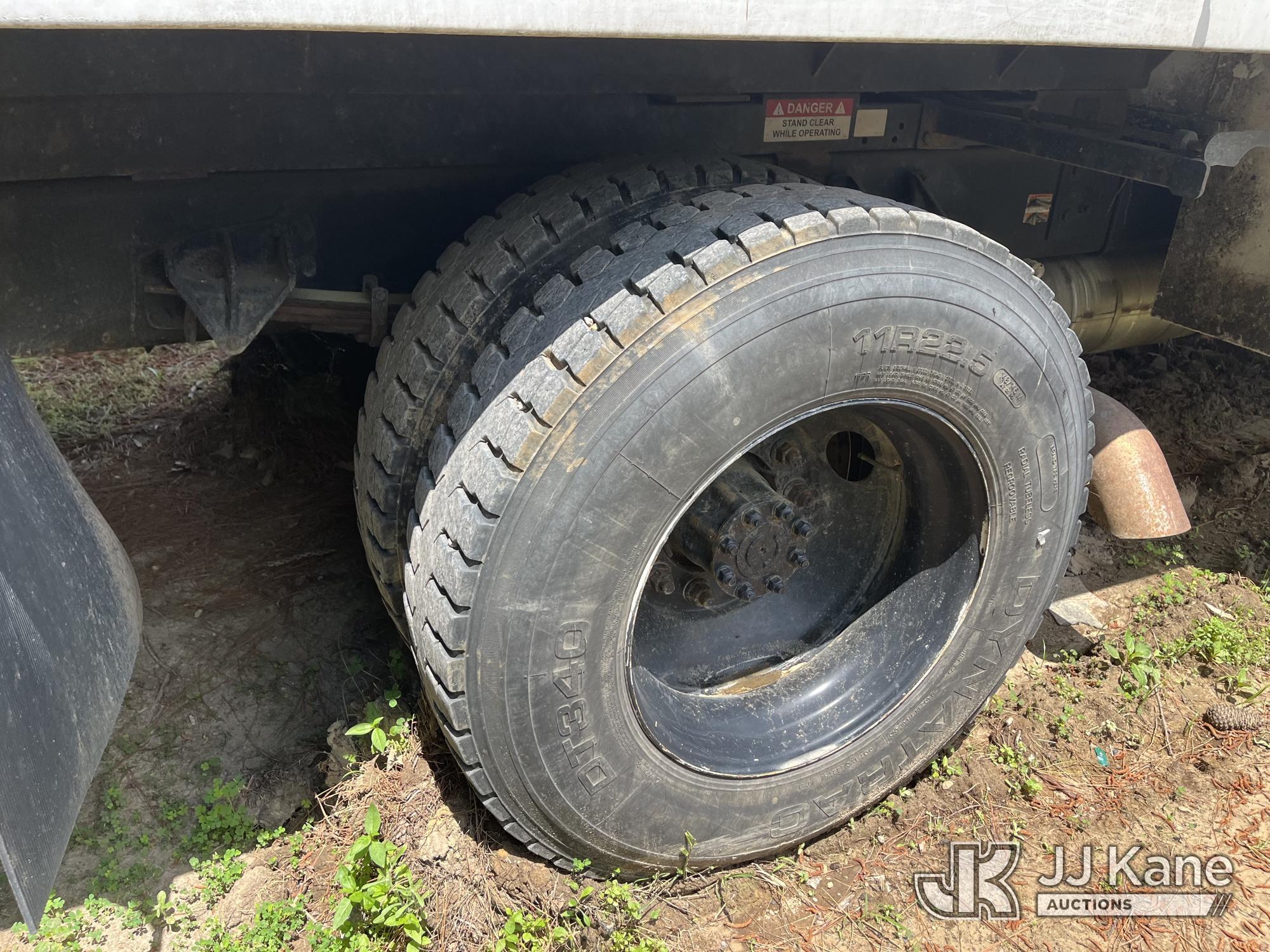 (Wakefield, VA) HiRanger XT55, Over-Center Bucket Truck mounted behind cab on 2013 Ford F750 Chipper
