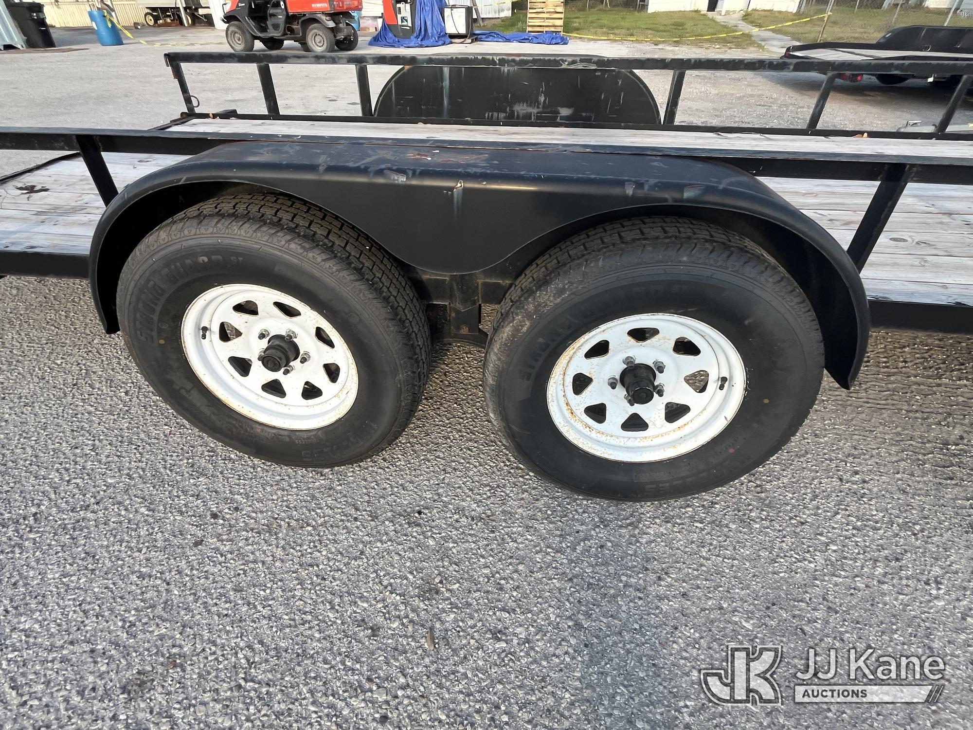 (Tampa, FL) 2014 Triple Crown T/A Tagalong Flatbed Trailer Manatee County BOCC Unit)(No Title - Regi