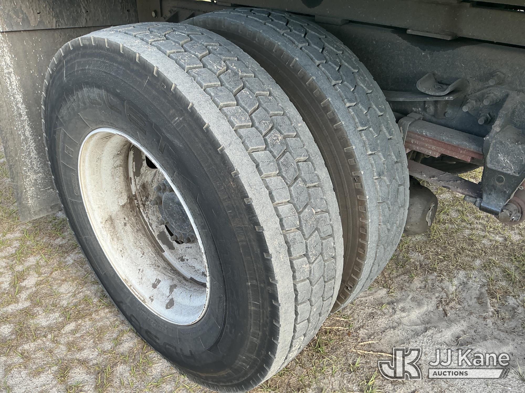 (Tampa, FL) Altec LR7-58, Over-Center Bucket Truck mounted behind cab on 2017 Ford F750 Chipper Dump