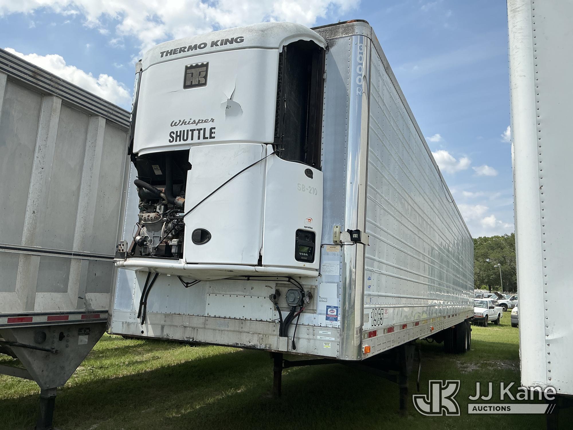 (Tampa, FL) 2007 Utility Trailer Manufacturer T/A Refrigerated Van Body Trailer Unit Does Not Operat