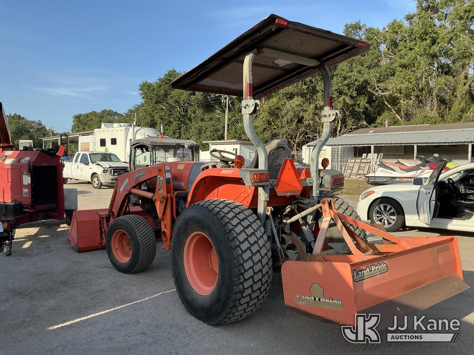 (Tampa, FL) 2008 Kubota L5740D Tractor Loader Manatee County BOCC Unit)(Runs, Moves & Operates) (Pai