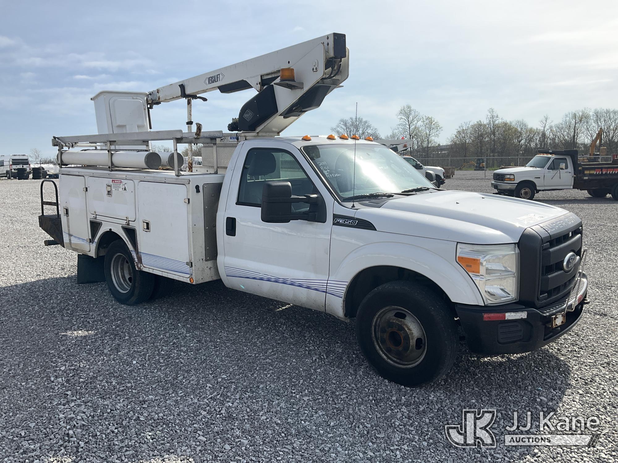 (Verona, KY) Versalift TEL29NE, Telescopic Non-Insulated Bucket Truck mounted behind cab on 2011 For