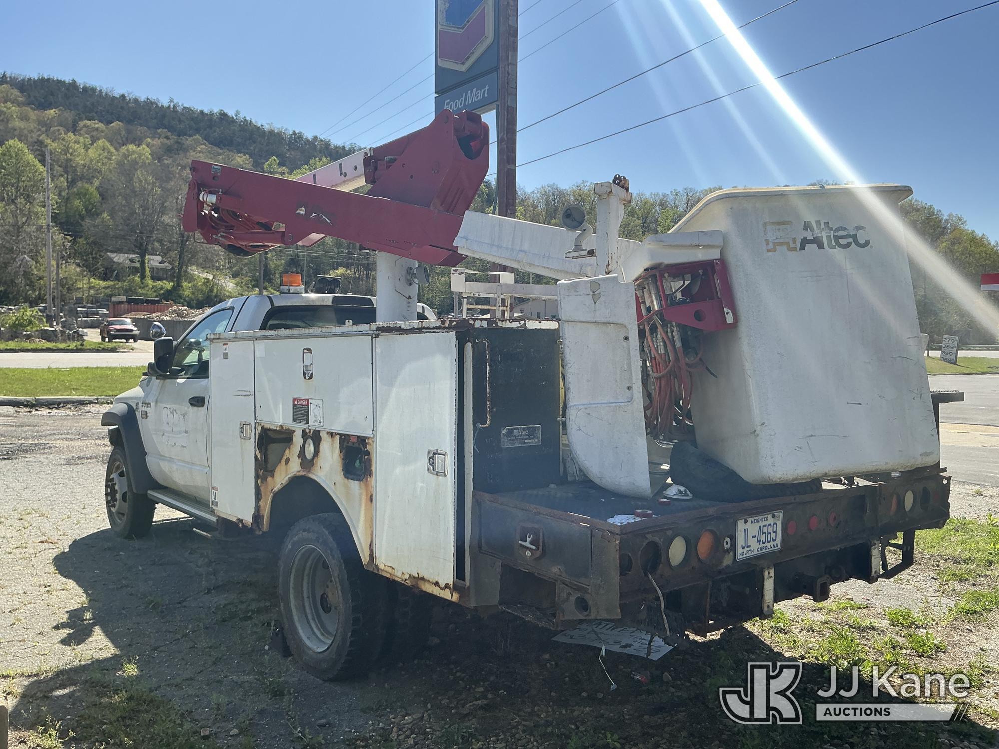 (Marion, NC) Altec AT37G, Articulating & Telescopic Bucket Truck mounted behind cab on 2008 RAM 5500