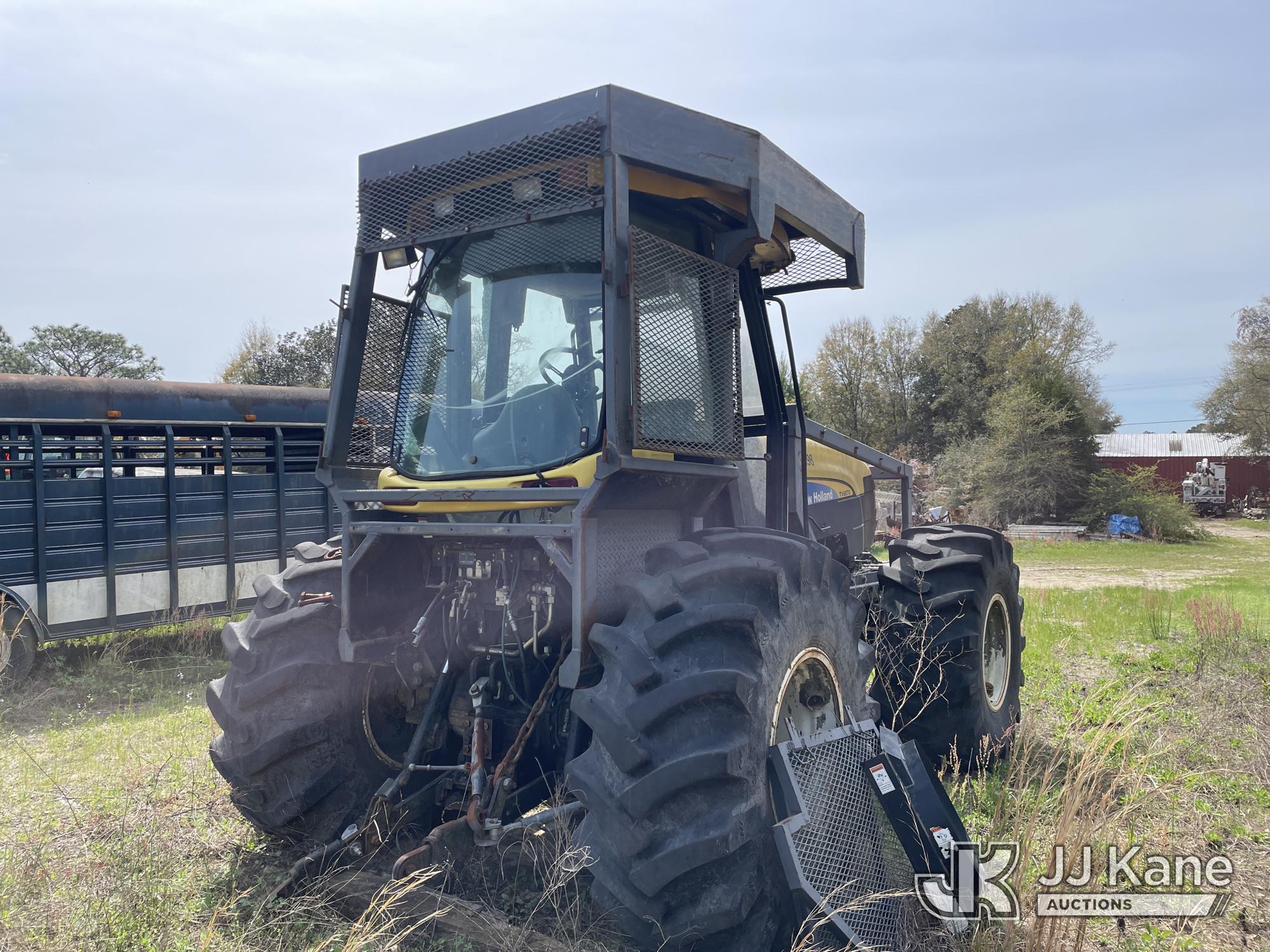 (Defuniak Springs, FL) 2014 New Holland TV6070 4x4 Utility Tractor, (Utility Owned) Not Running, Con