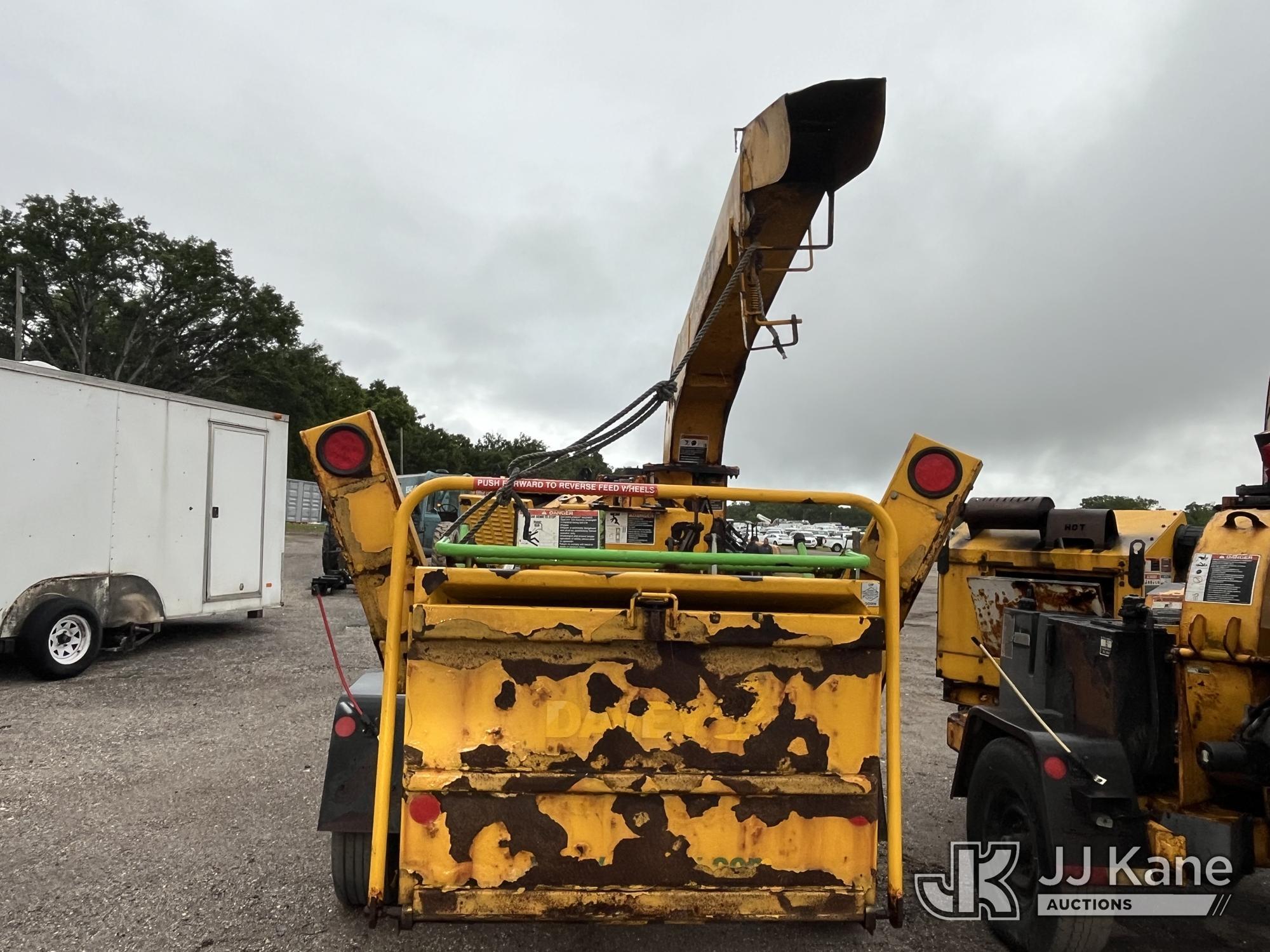 (Tampa, FL) 2016 Altec DC1317 Chipper (13in Disc) Not Running, Condition Unknown) (Body Damage, Rust