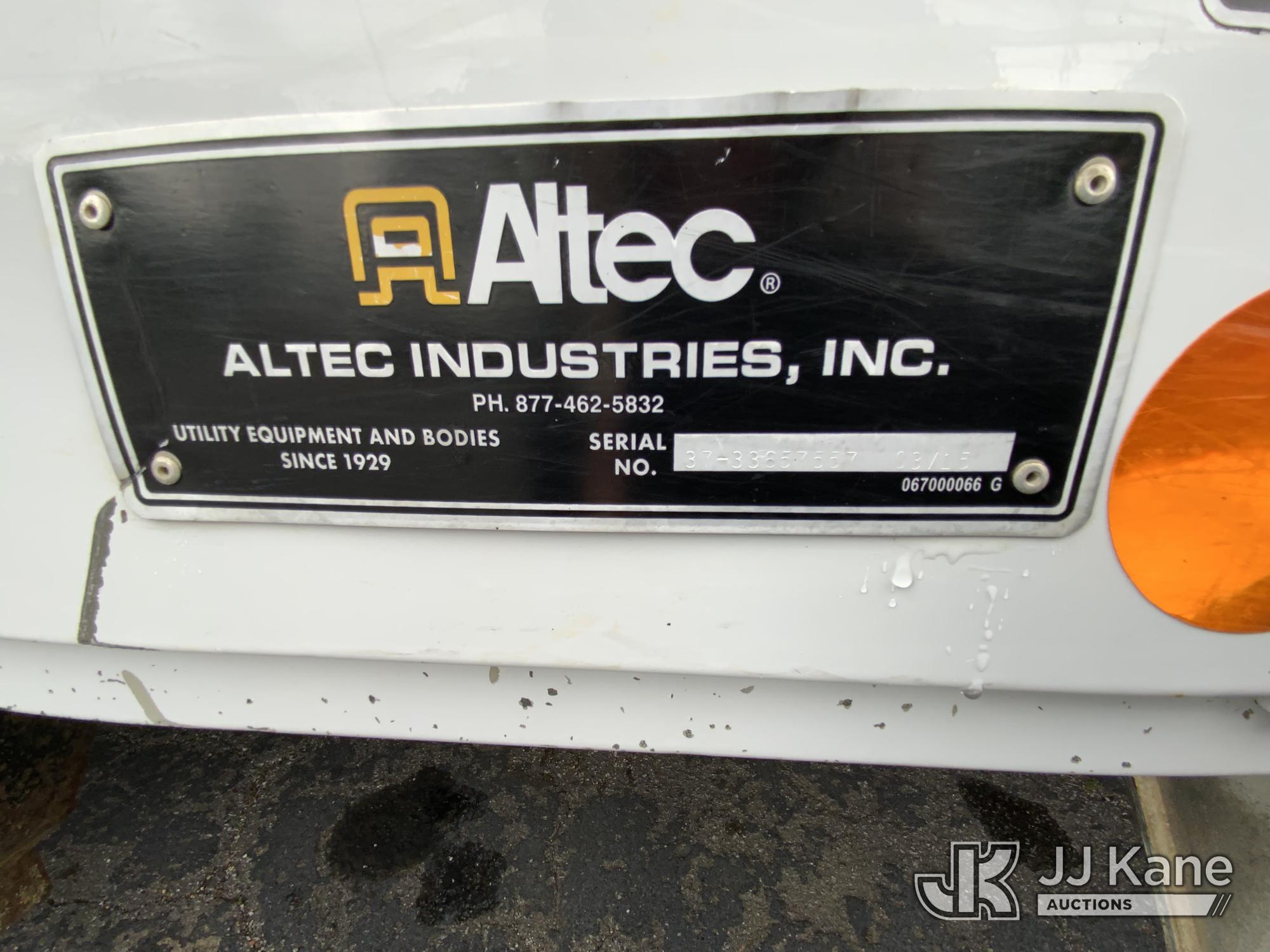(Graysville, AL) Altec AM855-MH, Over-Center Material Handling Bucket Truck rear mounted on 2015 Fre