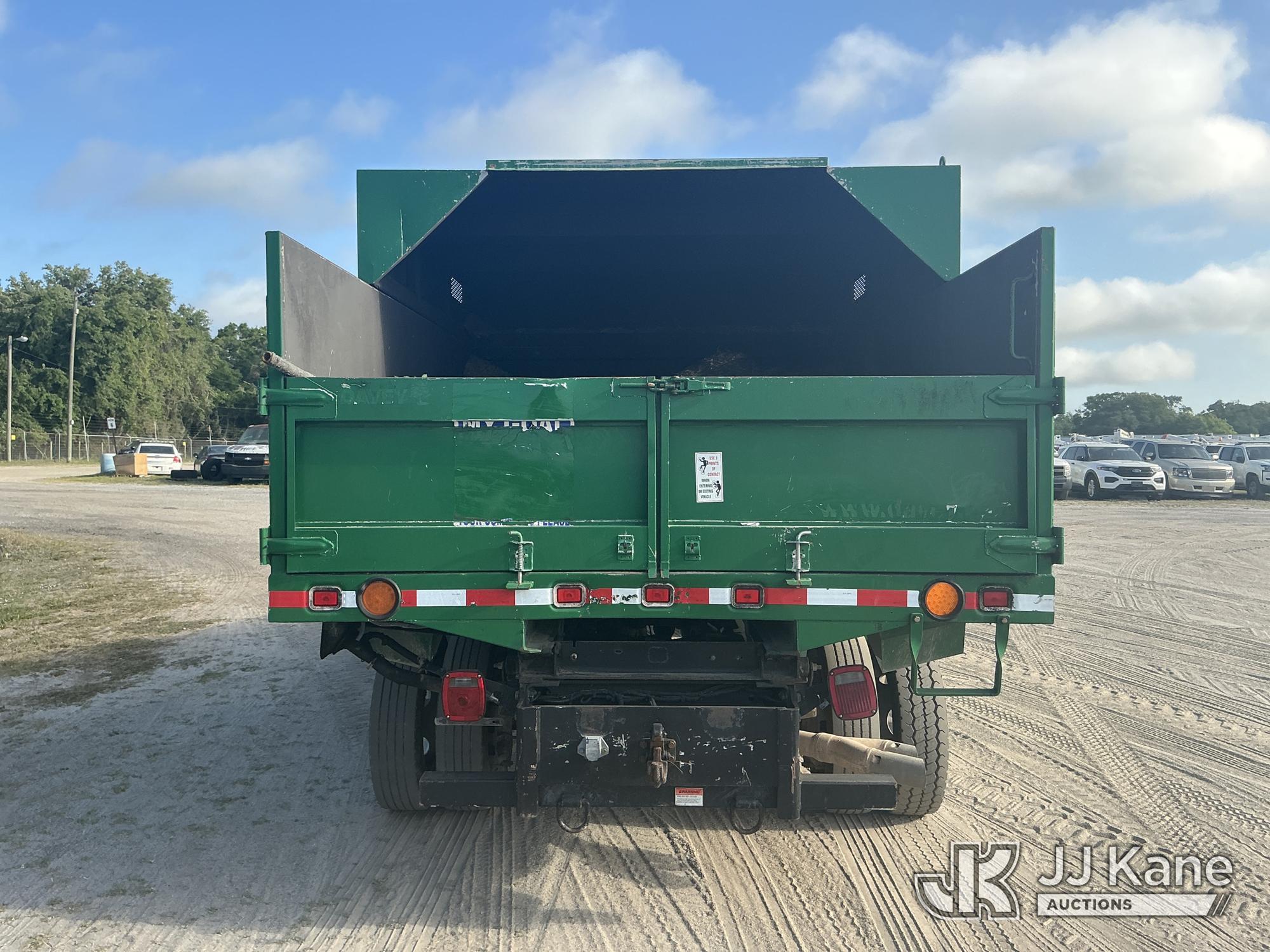 (Tampa, FL) 2017 Ford F550 Chipper Dump Truck Runs, Moves, & Operates) (Jump To Start, Check Engine