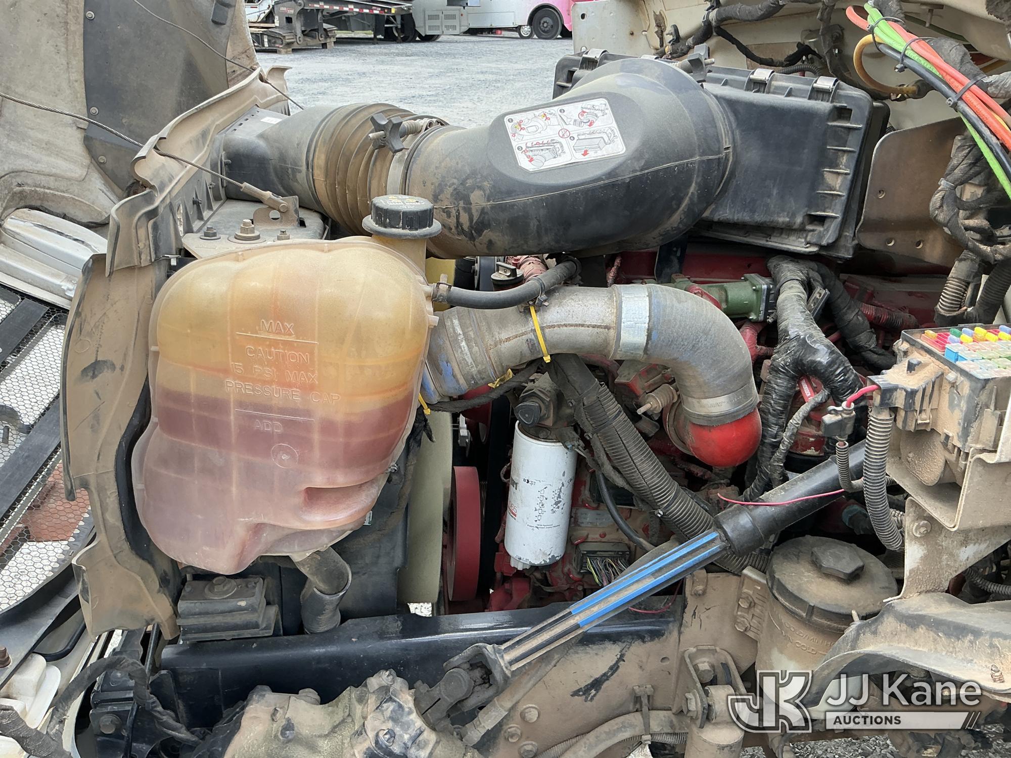 (China Grove, NC) 2015 Ford F750 URD/Flatbed Truck Runs & Moves) (Jump To Start, Check Engine Lights