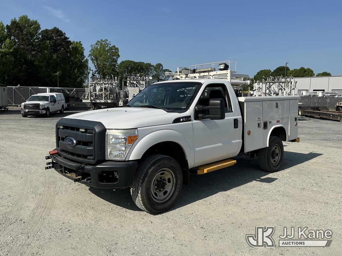 (China Grove, NC) 2015 Ford F350 4x4 Service Truck Runs & Moves) (Jump To Start