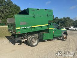 (Tampa, FL) 2017 Ford F550 Chipper Dump Truck Runs, Moves, & Operates) (Jump To Start, Check Engine