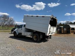 (Kodak, TN) 2008 Ford F750 Chipper Dump Truck Runs, Moves, Dump Operates, Body Damage