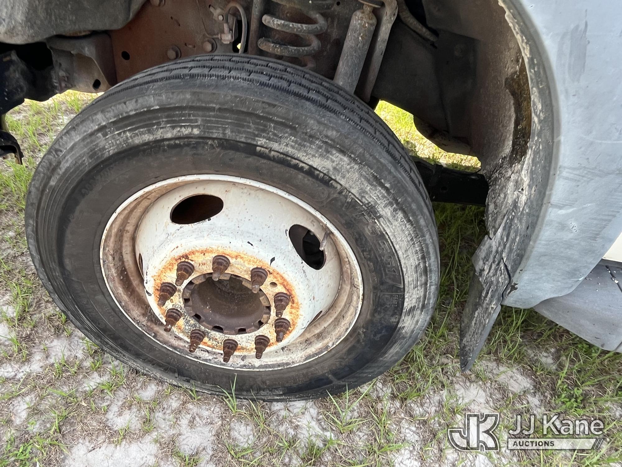 (Tampa, FL) 2014 Ford F450 Dump Truck Not Running, Condition Unknown, Cranks, Body Damage, Has Power