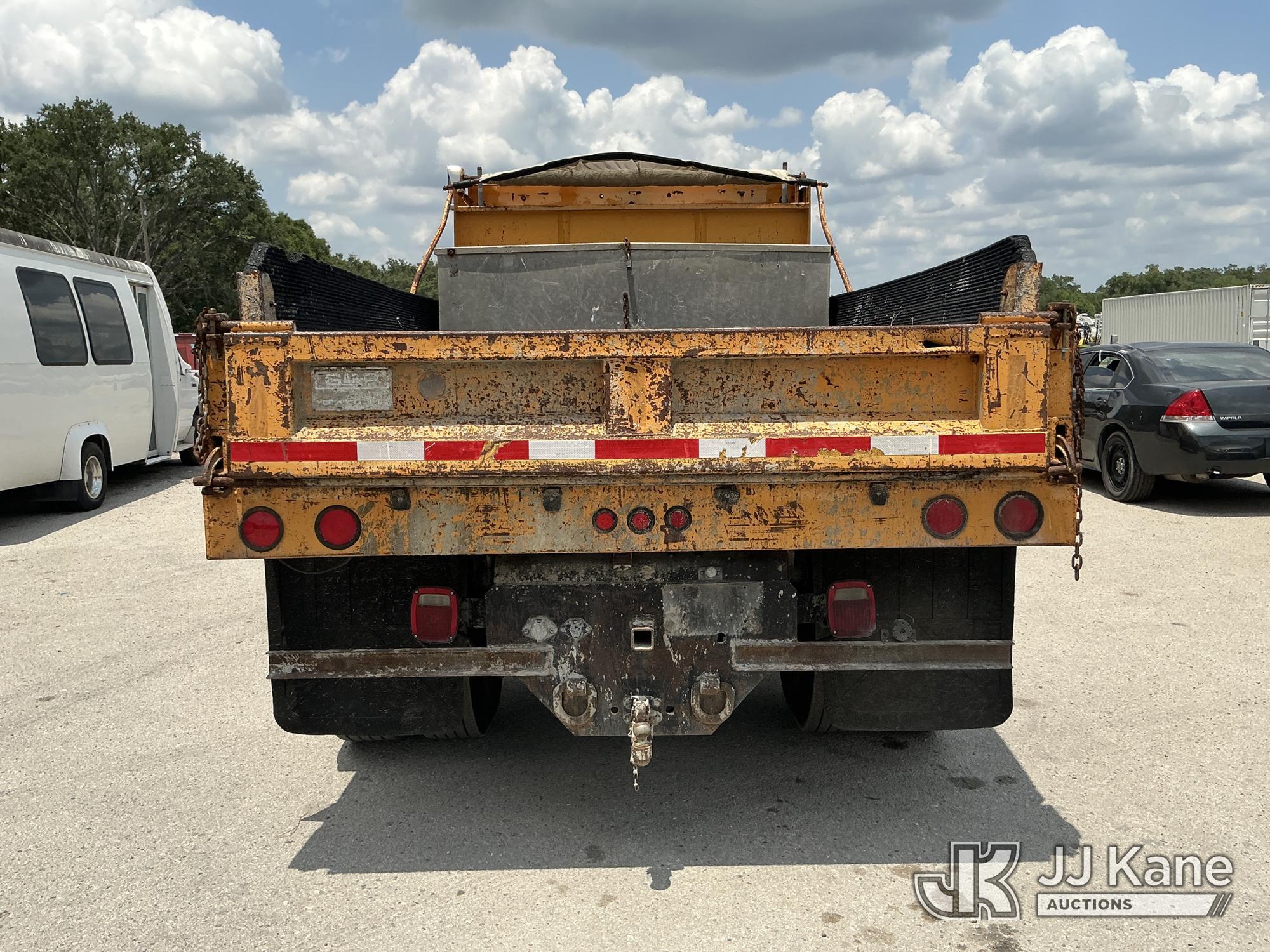 (Tampa, FL) 2005 Ford F650 Dump Truck State of FL Unit)(Runs, Moves & Dump Operates)(Body & Paint Da