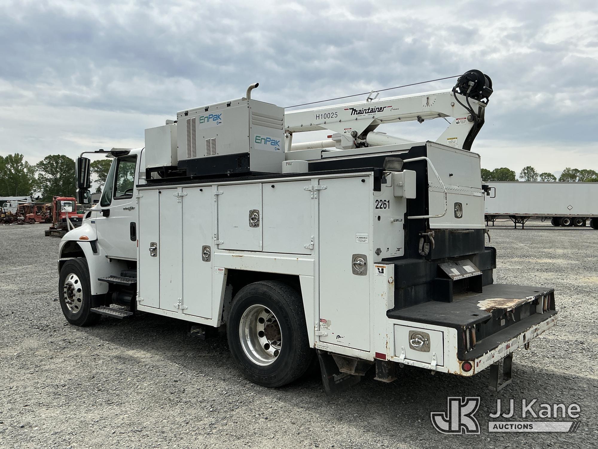(China Grove, NC) 2014 International 4400 Mechanics Truck Runs & Moves) (Crane Not Operating, Compre