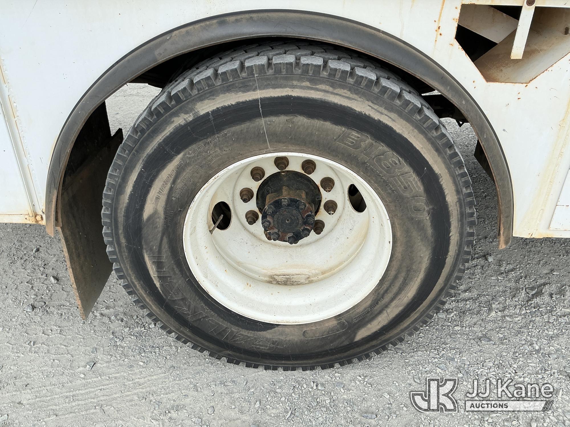 (China Grove, NC) 2015 Ford F750 URD/Flatbed Truck Runs & Moves) (Jump To Start, Check Engine Lights