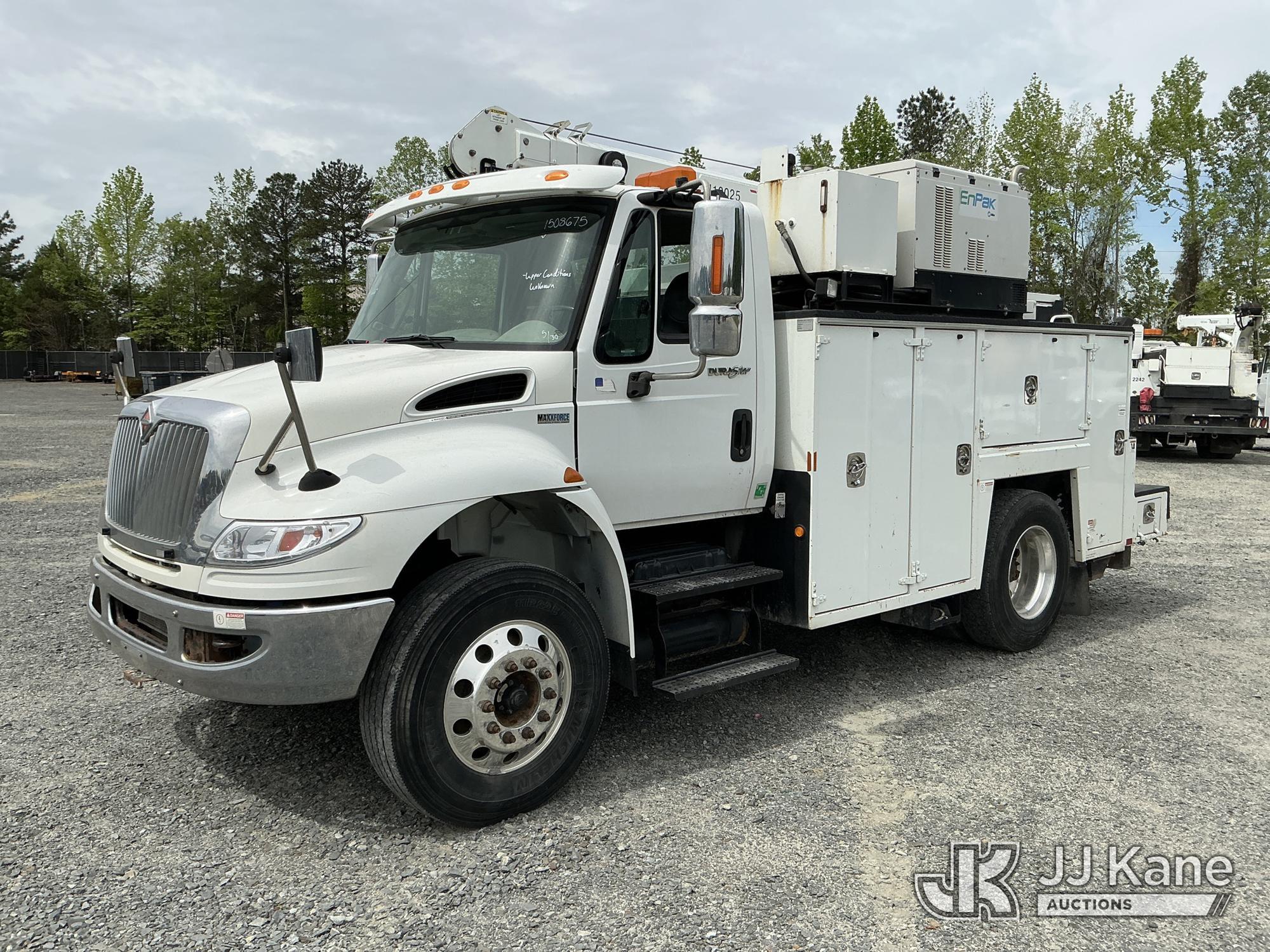 (China Grove, NC) 2014 International 4400 Mechanics Truck Runs & Moves) (Crane Not Operating, Compre