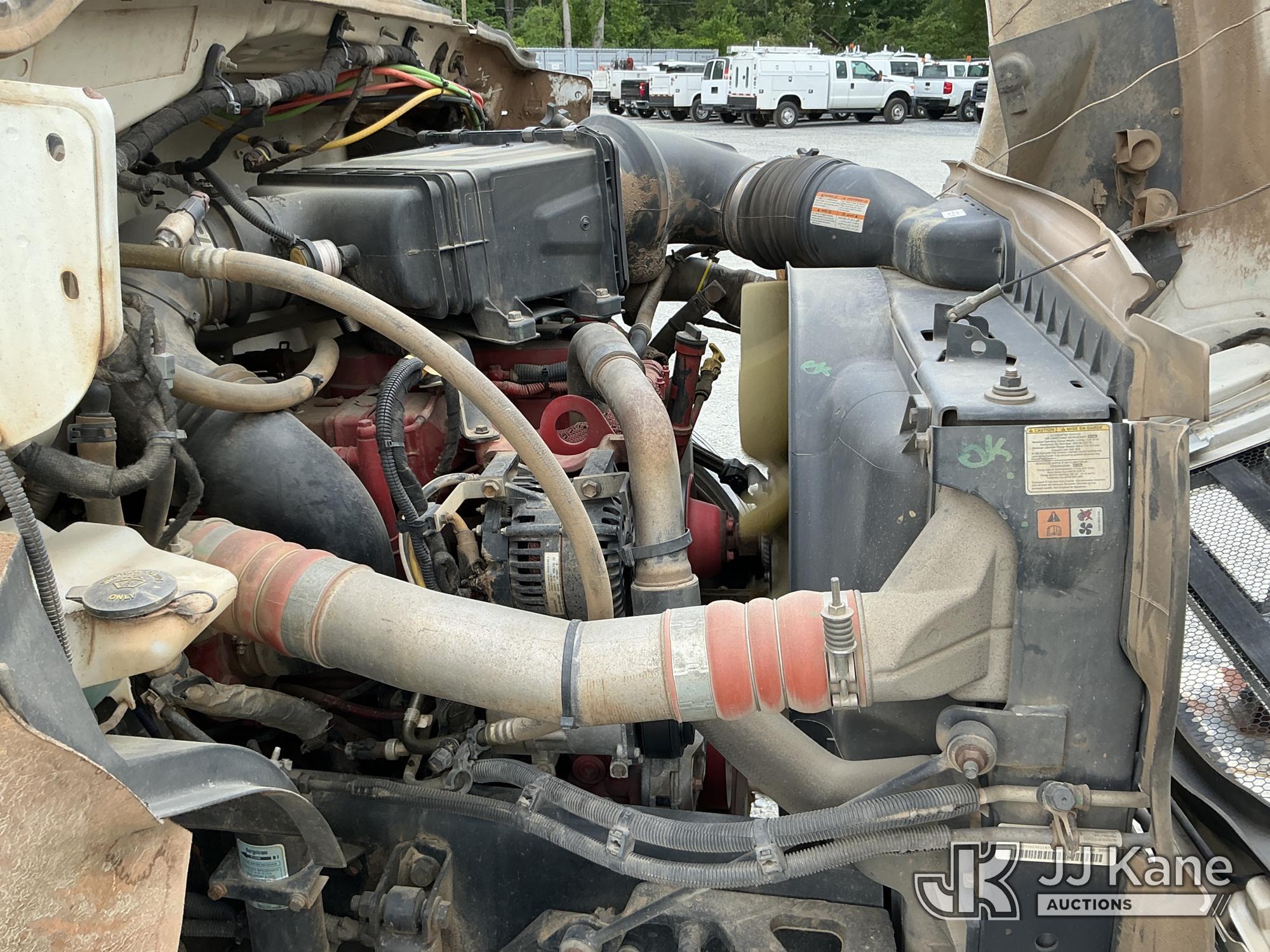 (China Grove, NC) 2015 Ford F750 URD/Flatbed Truck Runs & Moves) (Jump To Start, Check Engine Lights