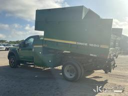 (Tampa, FL) 2017 Ford F550 Chipper Dump Truck Runs, Moves, & Operates) (Jump To Start, Check Engine