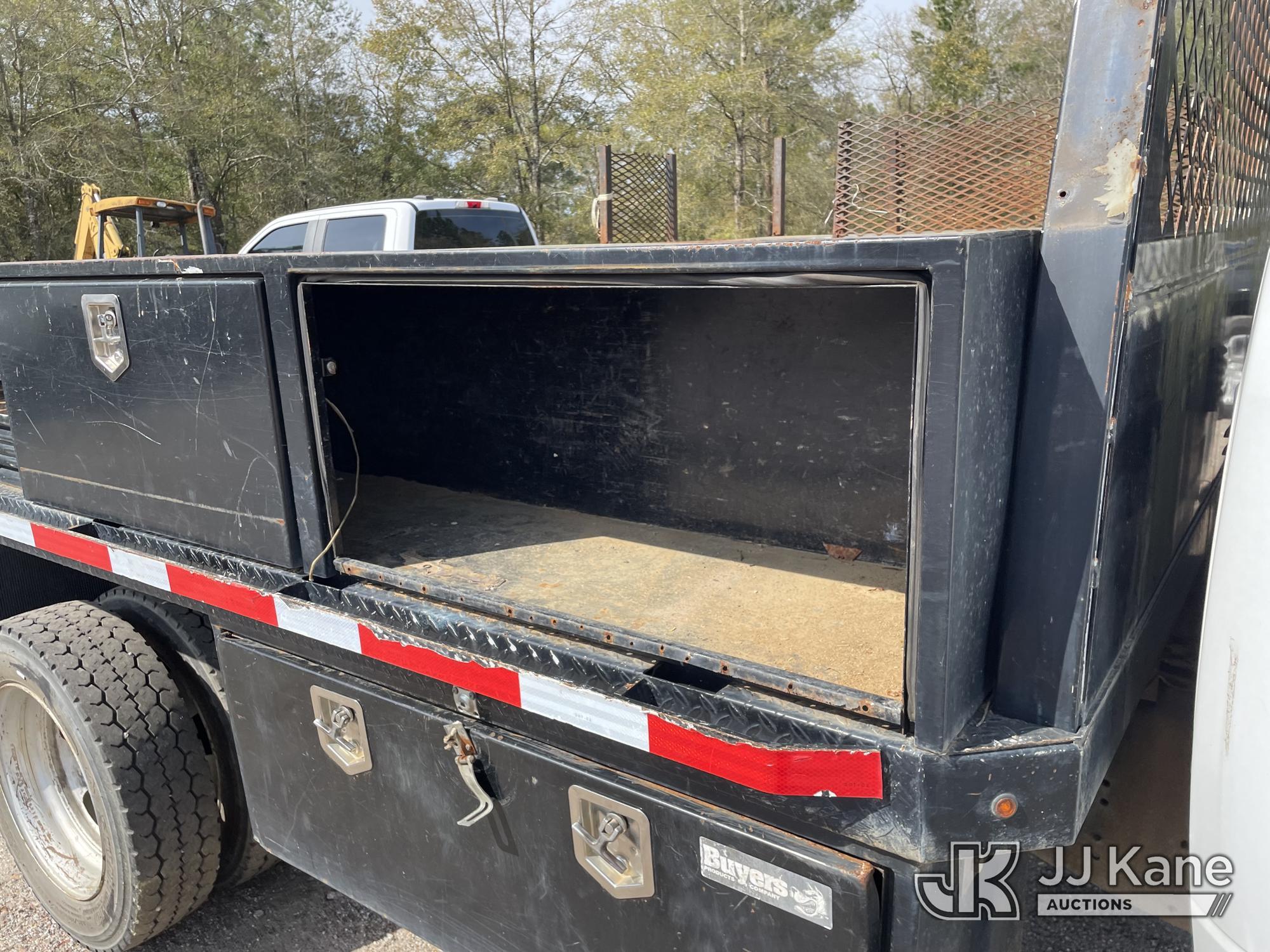 (Defuniak Springs, FL) 2014 RAM 5500 4x4 Crew-Cab Flatbed/Service Truck, (Utility Owned) Runs & Move