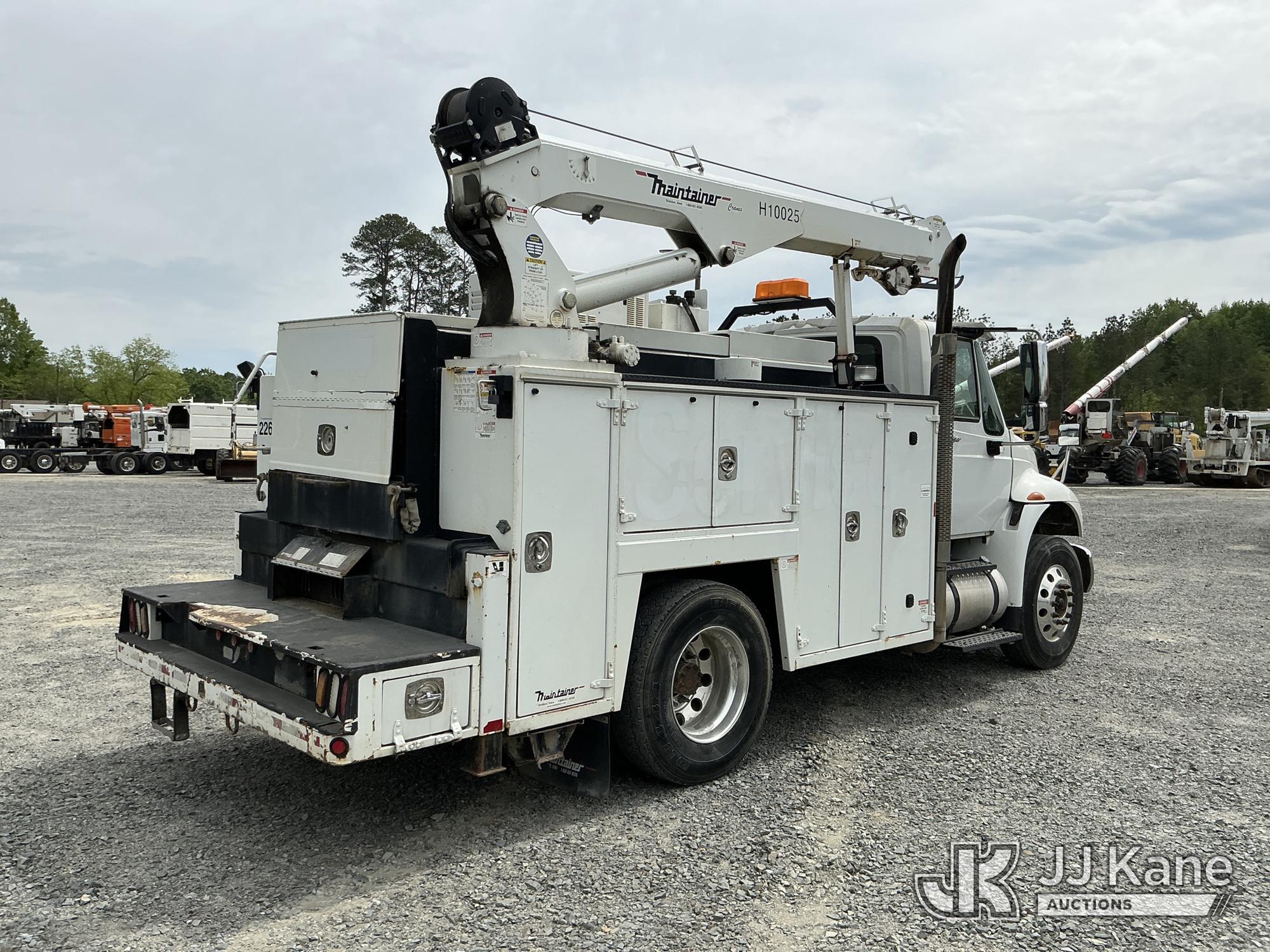 (China Grove, NC) 2014 International 4400 Mechanics Truck Runs & Moves) (Crane Not Operating, Compre
