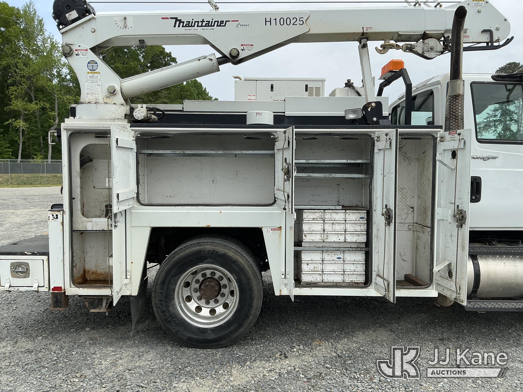 (China Grove, NC) 2014 International 4400 Mechanics Truck Runs & Moves) (Crane Not Operating, Compre