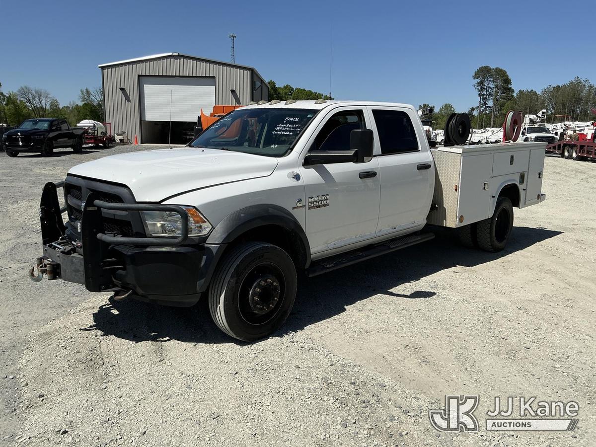 (China Grove, NC) 2014 RAM 5500 4x4 Crew-Cab Service Truck Runs & Moves) (Check Engine Light On, DEF