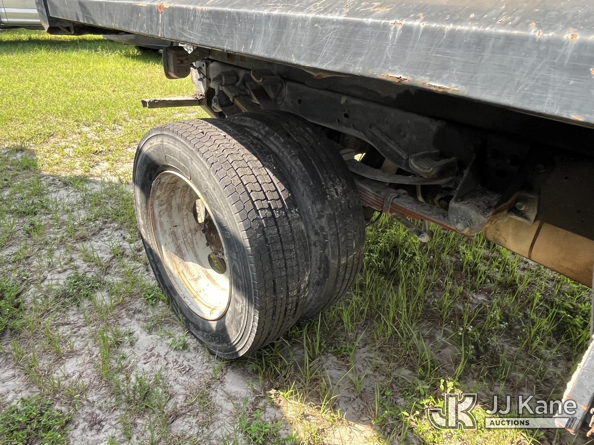 (Tampa, FL) 2014 Ford F450 Dump Truck Not Running, Condition Unknown, Cranks, Body Damage, Has Power