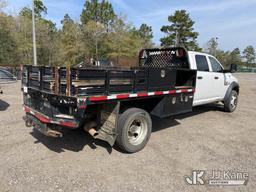 (Defuniak Springs, FL) 2014 RAM 5500 4x4 Crew-Cab Flatbed/Service Truck, (Utility Owned) Runs & Move