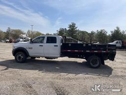(Defuniak Springs, FL) 2014 RAM 5500 4x4 Crew-Cab Flatbed/Service Truck, (Utility Owned) Runs & Move